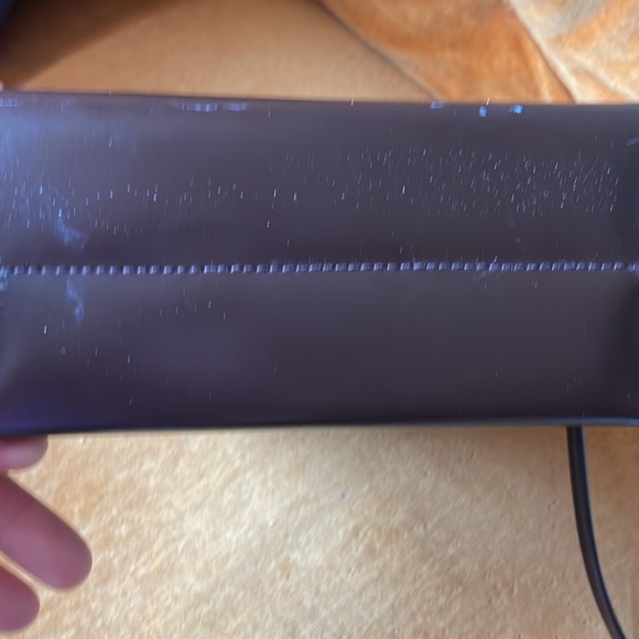 Vintage accordion style brown leather shoulder bag purse - Picture 5 of 9